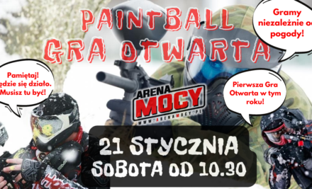 Pierwsza Paintballowa Gra Otwarta na Arenie Mocy w 2023r