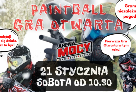 Pierwsza Paintballowa Gra Otwarta na Arenie Mocy w 2023r