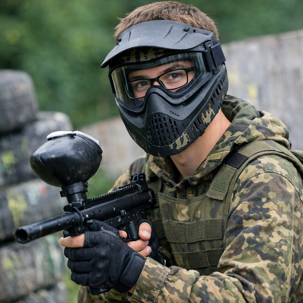 Czy nosząc okulary korekcyjne można grać w paintball?